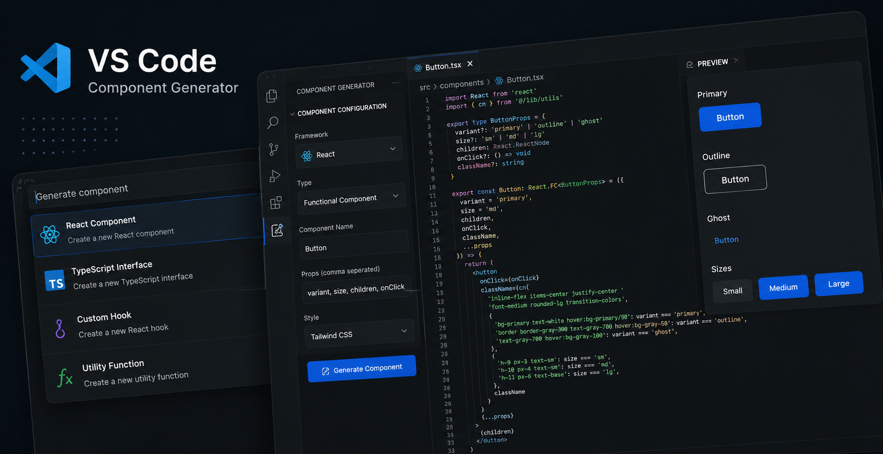 VS Code Component Generator